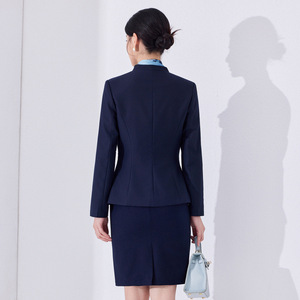 Professional Women's Suit Skirt Long Sleeve Polyester Spring Workwear Commuting To Work 8215yx - Product Image 4