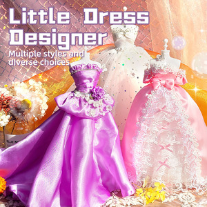 Kit de Confection de Vêtements DIY : Ensemble Complet de Création de Robes Sans Découpe Nécessaire, Jouets Sensoriels Montessori pour Filles, Jouets Éducatifs pour Enfants - Product Image 5