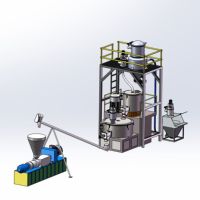 200/500 CE Standard Pvc Poudre Système De Mélange Industriel Pvc En Plastique Chaud Et Froid Mélangeur Machine
