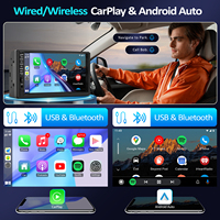 Autoradio 2 Din à écran tactile 7 pouces Lecteur MP5 Autoradio avec caméra de recul Lien miroir FM/SWC/USB/SD/AUX Récepteurs audio de voiture