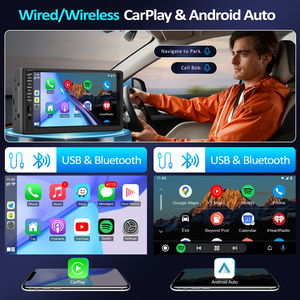 2 Din Auto Radio Touchscreen 7 Inch Mp5 Speler Autoradio Met Back-Up Camera Spiegel Link Fm/Swc/Usb/Sd/Aux Auto Audio Ontvangers - Product Image 2