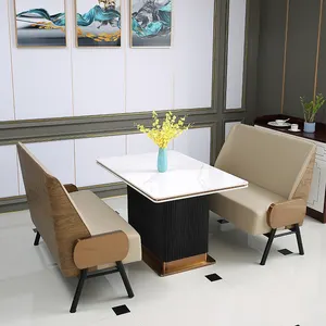 Solid Wood Commercial Dining Table With Modern Design For Restaurant Or Hotel Smokeless Hot Pot Table Furniture