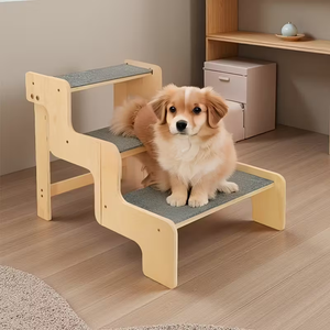 Escaleras para Perros de Tres Niveles Personalizadas, Escalera Antideslizante, Rampa para Perros y Gatos para Acceder a Camas y Sofás, Escaleras de Madera para Perros - Product Image 6