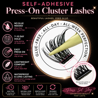 Cils en segments sans colle SYJ, cils pré-collés courbure D, cils en éventail naturels, extensions de cils en grappe DIY, faux cils à presser