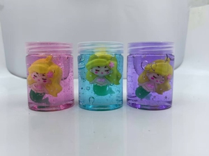 Venta Directa de Fábrica, Juguete Infantil Transparente, Sirena de Dibujos Animados, Botella Pequeña, 6 Colores, Slime de Cristal Anime - Product Image 2