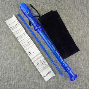 <span class=keywords><strong>Flauta</strong></span> de color transparente, <span class=keywords><strong>flauta</strong></span> recta de 8 agujeros, Instrumento de ocho agujeros, llave G alemana, Inglés para principiantes - Product Image 3