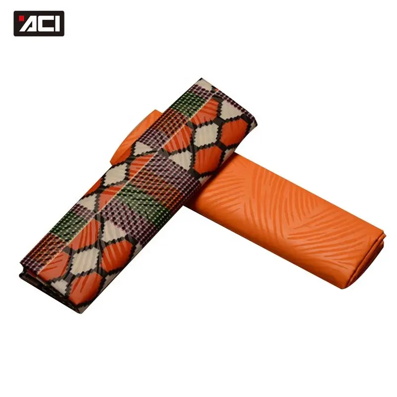 ACI African Wax Ghana Kente Fabric African Ankara Real Wax Fabric 2 Yards Mix Plain Dyeing African Wax Prints Fabric 2 Yards