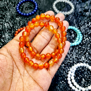 Pulsera de Cuentas de Ámbar Báltico Natural, Collar con Colgante Redondo Naranja, Joyería para Cantar - Product Image 1