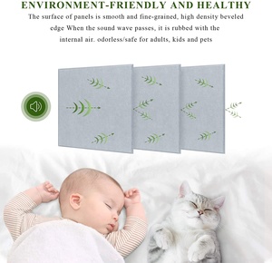 Panneau <span class=keywords><strong>acoustique</strong></span> pour animal de compagnie, 100% Polyester, 5 pièces, en feutre insonorisant, 9MM, pare-soleil, vente en gros - Product Image 5
