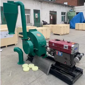 Máquina trituradora de molino de martillo tipo mini, trituradora de paja 9FQ para granos de maíz