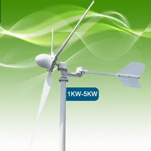 Fabrika özel 1kw 5kw jeneratör güç türbini sistemi 1000w rüzgar türbini