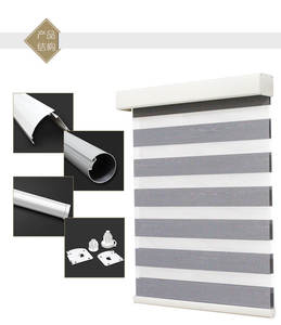 Profilo della guida inferiore della pista della tenda bianca verniciato a polvere di alluminio per la tenda a rullo - Product Image 6