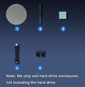 Manyetik M.2 2230 NVME muhafaza depolama için iPhone 15/16 Pro Max USB C 3.2 Gbps 10Gbps NVMe adaptörü 100W PD şarj sert kabuk - Product Image 6