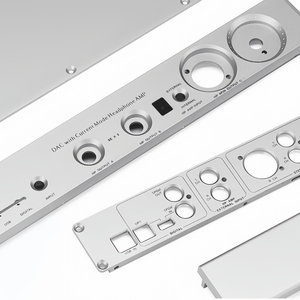 งานกัดซีเอ็นซีและงานตัดลวดด้วยเครื่อง EDM สำหรับแผ่นหน้าอะลูมิเนียมแบบกำหนดเองสำหรับตู้เครื่องขยายเสียง แผงด้านหน้า แผ่นด้านหลัง งานกลึง - Product Image 2