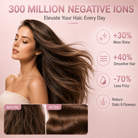 Sèche-cheveux de bureau multifonctionnel mains libres, 110 000 tr/min, haute vitesse, ions, sèche-cheveux électrique pour le soin des cheveux