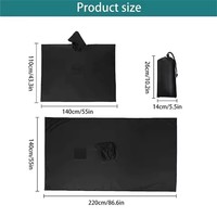 Poncho imperméable militaire 3-en-1 à capuche pour extérieur, moto, camping, randonnée, voyage, tente de pluie