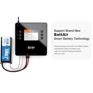 เครื่องชาร์จแบตเตอรี่ K2 Air Lipo, เครื่องชาร์จอัจฉริยะ2-6S AC 200W DC 20A 500Wx2ช่องคู่สำหรับชาร์จแบตเตอรี่ RC - Product Image 5
