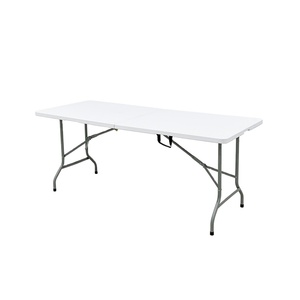 Nhà Cung Cấp Trung Quốc Trắng Gấp Lên Bảng Vườn Chữ Nhật Nhựa 6ft Folding Bảng Đối Với Sự Kiện - Product Image 1