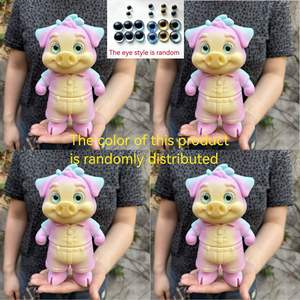 Vashine Figurine d'Action Enfant en Forme <span class=keywords><strong>de</strong></span> Cochon Mignon Imprimé en 3D, Décoration d'Intérieur Amusante et Flexible en Cristal, Jouets Animaux pour Enfants - Product Image 6