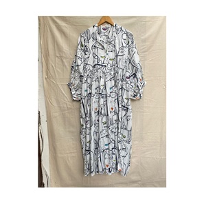 Vestido largo maxi de algodón para mujer, muy demandado, suave, transpirable, para uso diario, a la venta desde India. - Product Image 1