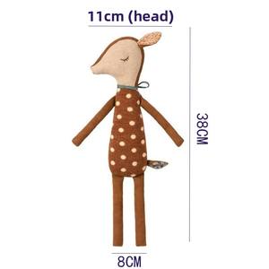 Muñeco de Ciervo Bambi Estilo Nórdico, Muñeco de Confort para Niños, Algodón Puro, Decoración Linda para Fotografía, Relleno de Algodón PP, 4-6 Años - Product Image 6