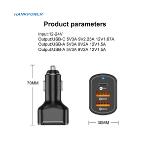 60W 3 ororts harharging UAL UB 3.3.0 ar harharger 20W AST harharger - Product Image 6