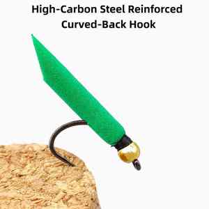 SNEDA WY563 tête en plastique appât dur <span class=keywords><strong>nymphe</strong></span> mouche | leurre artificiel attaché à la main <span class=keywords><strong>pour</strong></span> brochet morue carpe perche et <span class=keywords><strong>truite</strong></span> pêche à la mouche - Product Image 2