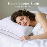 Oreiller de luxe de qualité hôtelière, alternative au duvet, doux, respirant, offrant un soutien optimal, hypoallergénique, pour toutes les saisons