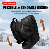 Expédition rapide : Bottes de neige minimalistes isolées pour enfants, à bout large et zéro drop, disponibles dès maintenant