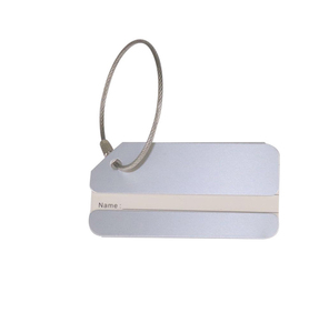 Etiquetas de embarque de aleación de aluminio duraderas modernas Xinrunjin, etiquetas de identificación de equipaje de avión, etiquetas colgantes de registro de viaje de Metal, regalos de bienvenida - Product Image 6