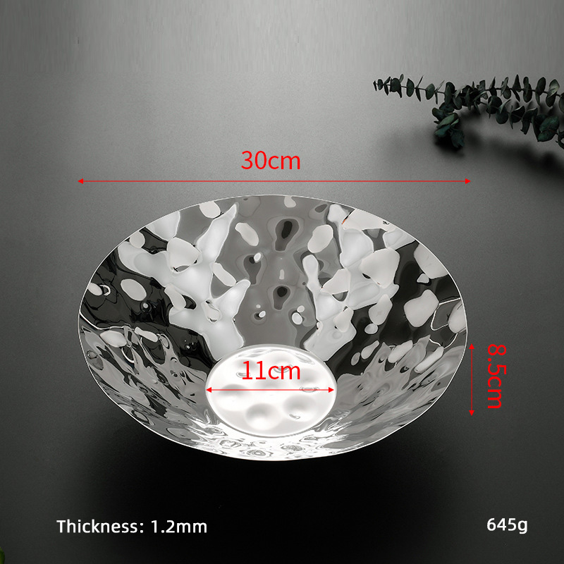 30*8 CM round Silver