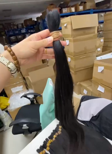 Fh कच्चे मानव बाल थोक एक दाता 100% असंसाधित कुंवारी थोक बाल एक्सटेंशन ब्राज़ीलियाई कुंवारी बालों का विस्तार - Product Image 2