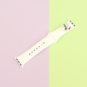 Correa de Silicona para <span class=keywords><strong>Apple</strong></span> <span class=keywords><strong>Watch</strong></span> de 46 mm, Serie 11, con Dijes de Resina 3D, Brazalete Deportivo de Goma - Product Image 3
