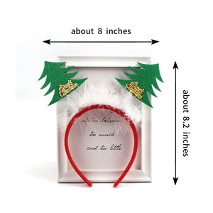 Diadema navideña con dibujos animados para niños, diadema con diseño de árbol de Navidad, estrella, alce, reno, accesorio para el cabello para fiestas navideñas, disfraz, para niñas - Product Image 4