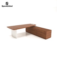 Bureau de direction moderne en bois grainé SpaceUnited, mobilier de bureau