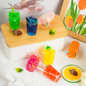 Maquettes de boissons froides colorées personnalisées, fausses aliments décoratifs en acrylique, mignonnes et bon marché, en plastique, pour maison de poupée de filles, Zhejiang - Product Image 2