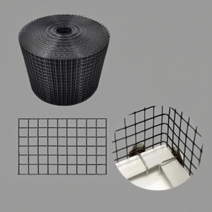 Kits de <span class=keywords><strong>grillage</strong></span> anti-oiseaux <span class=keywords><strong>pour</strong></span> panneaux solaires RTS, 8 pouces x 100 pieds, 1,0 mm, PVC noir enduit, soudé, anti-corrosion, barrière anti-oiseaux, clips - Product Image 2