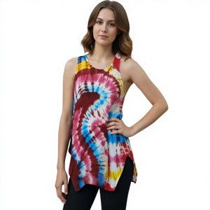Robe d'été élégante en rayonne, style bohème, motif floral, design moderne, coupe évasée, lavable et teinte par nouage, respectueuse de l'environnement - Product Image 1
