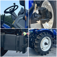 Tracteur agricole à roues 4x4 Heroic 120HP avec cabine climatisée, système hydraulique robuste et capacité de levage élevée pour les travaux agricoles professionnels