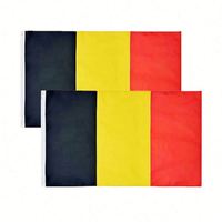 Drapeaux nationaux belges de haute qualité en polyester 100% noir, jaune et rouge, 3x5 pieds, vente en gros