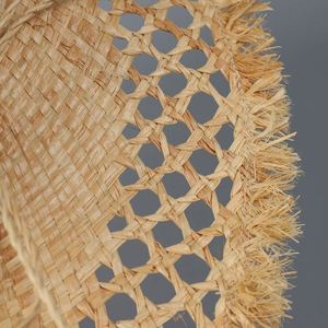 Nouveau Chapeau Canotier Rétro Français 2025 à Large Bord, Chapeau de Soleil en Paille Creux de Luxe pour Femme - Product Image 3