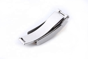 Fermoir plongeur pliable de 16mm Boucle déployante en acier inoxydable pour montre Rollex daytona - Product Image 6