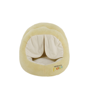 Bonita Casa de gato con patrón sólido, cama de perro calmante para interiores pequeños de felpa para dormir profundo, nido de gato suave para mascotas - Product Image 4