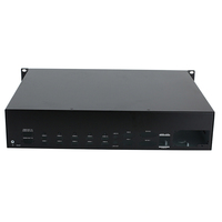 Boîtier de serveur de communication en tôle pour amplificateur audio 2U sur rack, fabrication OEM en alliage d'aluminium IP54