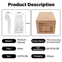 Étui de protection en silicone antichoc pour terminal de point de vente OEM Newland N950, coque antidérapante pour TPV portable, étui de protection en silicone personnalisé en usine