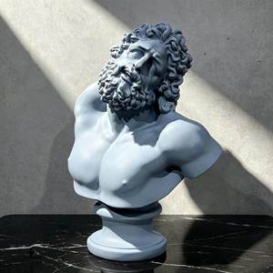 Grande sculpture en résine Laocoon, statue de la <span class=keywords><strong>mythologie</strong></span> <span class=keywords><strong>grecque</strong></span>, décoration d'art <span class=keywords><strong>nordique</strong></span> de luxe pour la maison, le bureau ou le couloir, hauteur 68 cm - Product Image 1