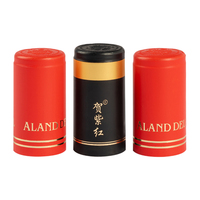 Capsule de vin en aluminium personnalisée avec logo imprimé, capsule thermorétractable pour bouteille de vin, scellé pour vins de qualité supérieure, spiritueux, boissons artisanales
