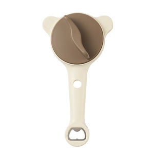 <b>Animal</b> Shape <b>Plastic</b> Can Opener Multi Functional Bottle Opener Household Use Khaki Color - Product Image 1