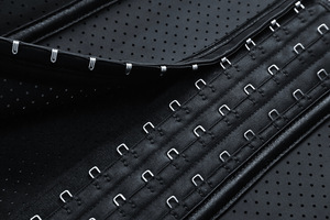 Ceinture de maintien de la taille pour femmes en <span class=keywords><strong>latex</strong></span> avec 9 armatures en acier, ceinture de contrôle du ventre, 3 rangées de crochets, vêtements de mise en forme, corset de ventre, ceinture amincissante - Product Image 2