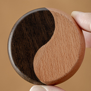 Porte-encens Tai Chi en bois de noyer, bois massif, fait à la main, pour cérémonie du thé, usage domestique, brûleur d'encens en bois de santal, style rétro - Product Image 4